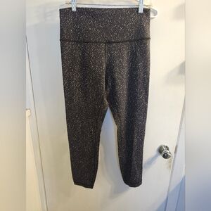 Lululemon Athletica Black and White Speckled Leggings